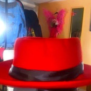 Red Bowler Hat